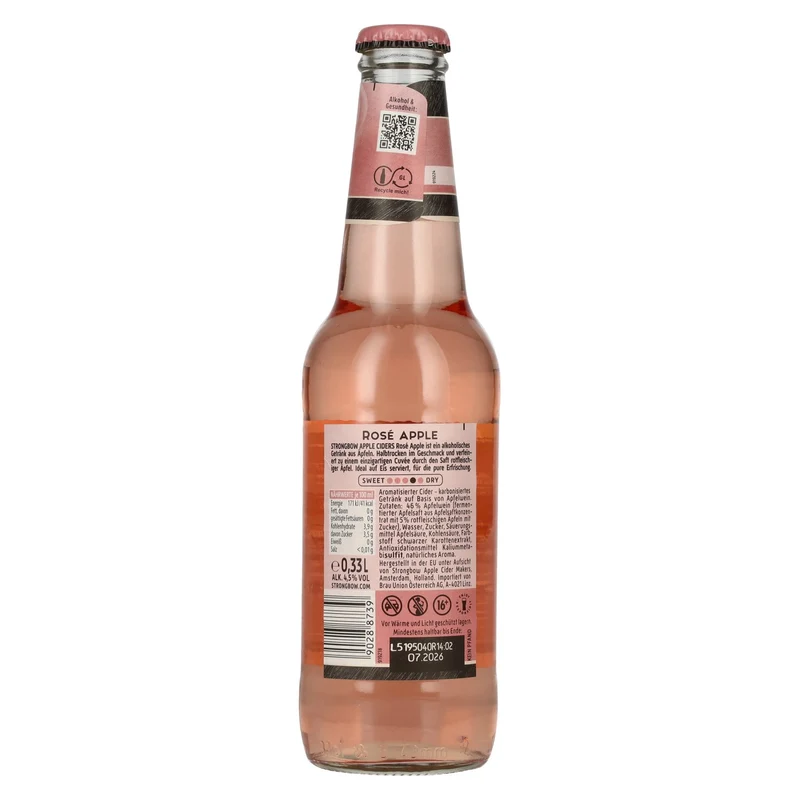 Strongbow Cider Rosé Apple 4,5% Vol. 6x4x0,33l
