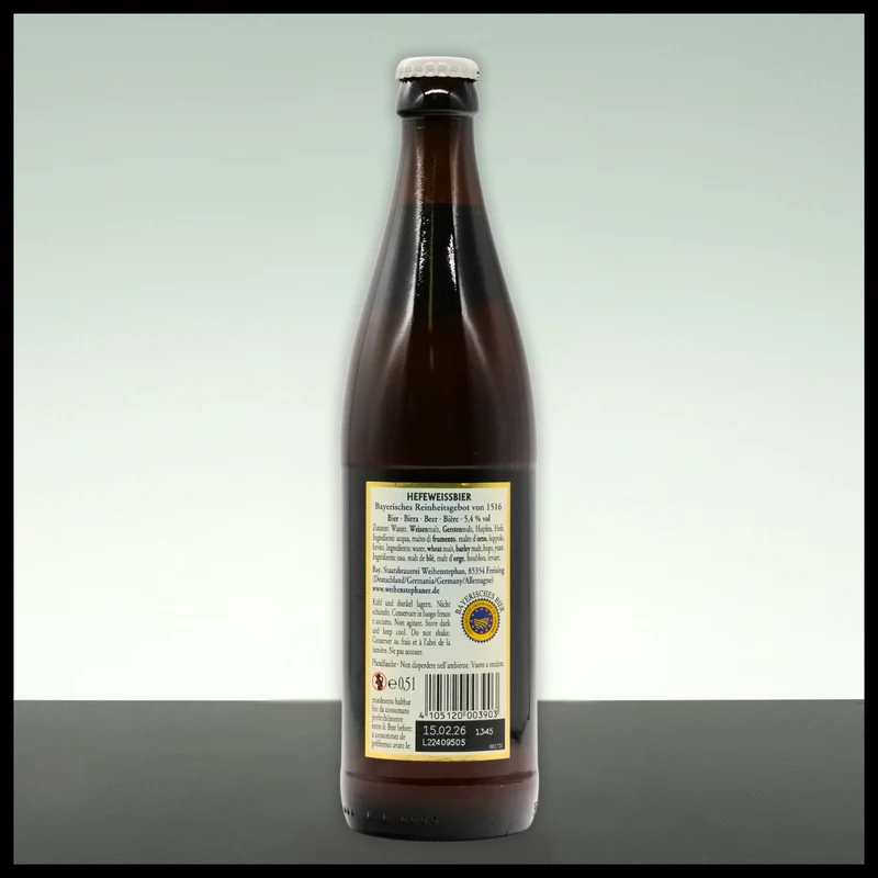 Weihenstephaner Hefe Weissbier 0,5L - 5,4% Vol.