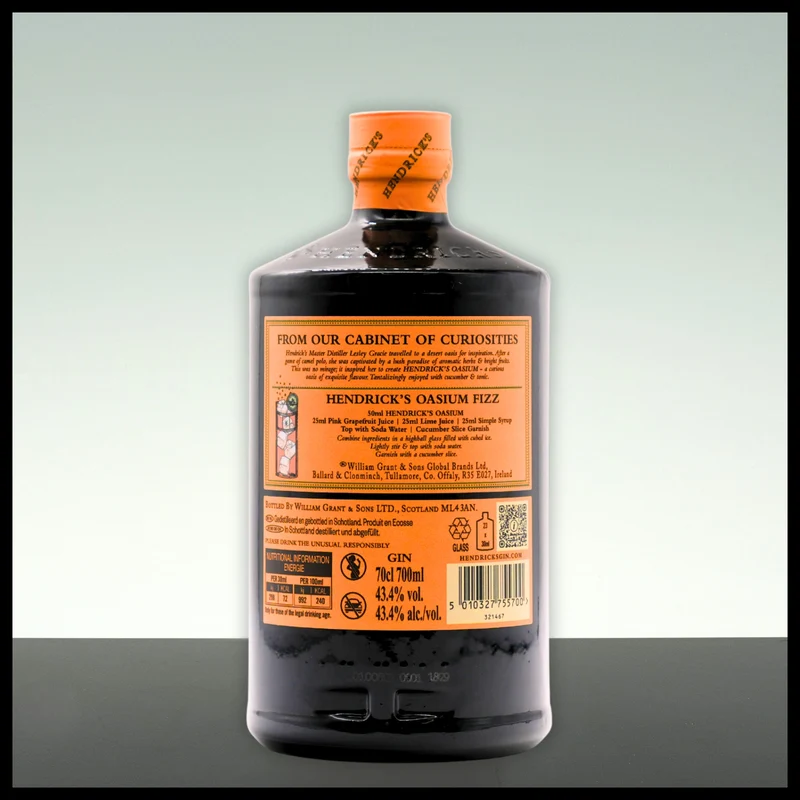 Hendrick's OASIUM Gin 0,7L - 43,4% Vol.