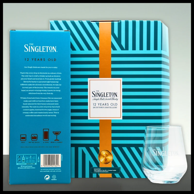 Singleton of Dufftown 12 YO Geschenkbox mit Glas 0,7L - 40% Vol.