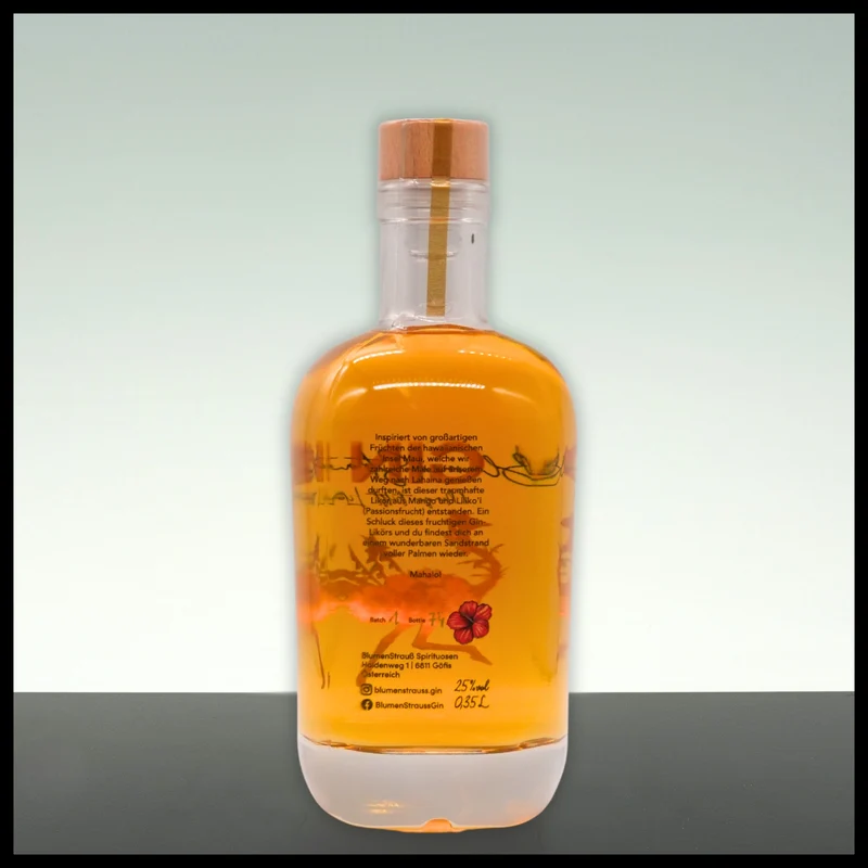 Blumenstrauß Mango-Passionsfrucht Gin-Likör 0,35L - 25% Vol.