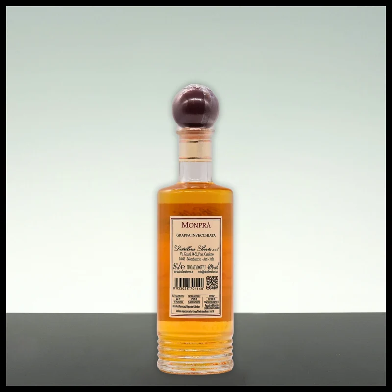 Berta Monpra Grappa Invecchiata 0,2L - 40% Vol.