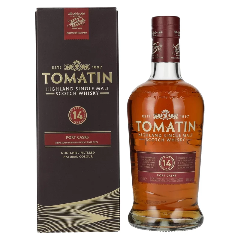 Tomatin 14 Years Old PORT CASKS 46% Vol. 0,7l in Geschenkbox