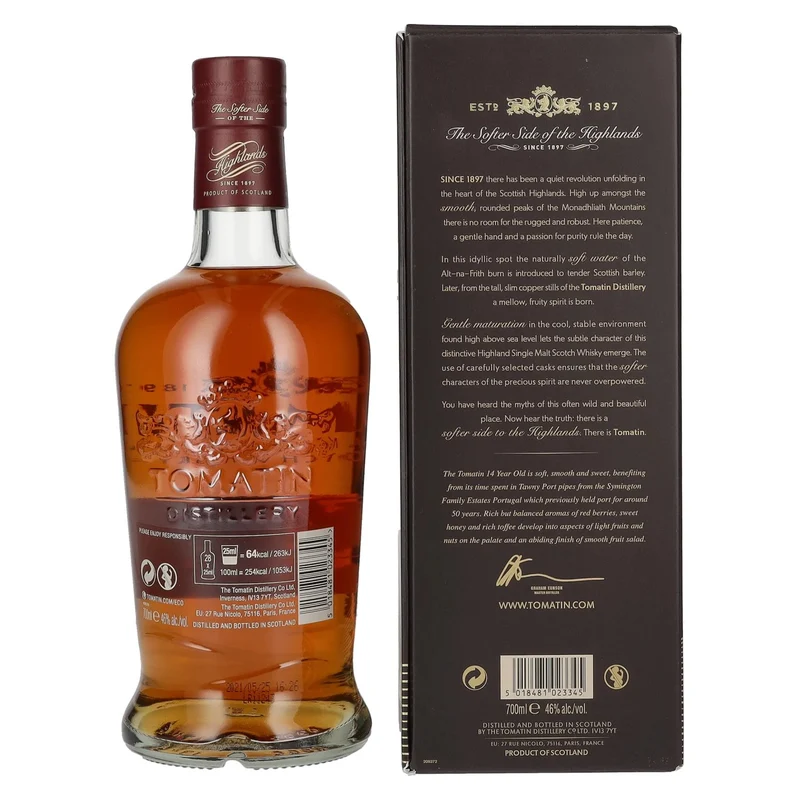 Tomatin 14 Years Old PORT CASKS 46% Vol. 0,7l in Geschenkbox