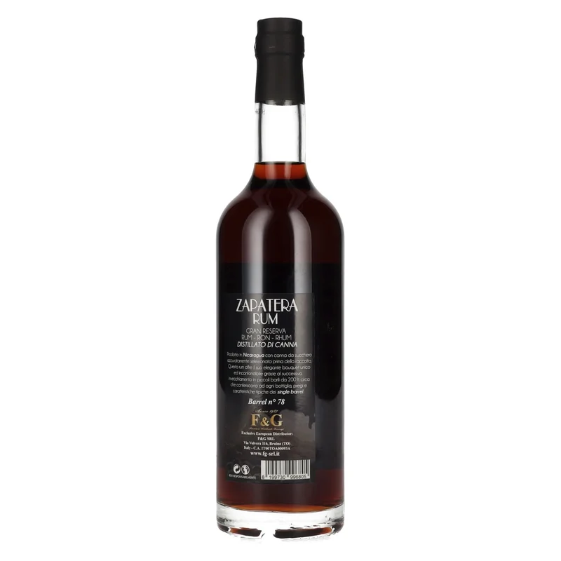 Zapatera Gran Reserva Rum Cask No. 78 Vintage 1989 42% Vol. 0,7l