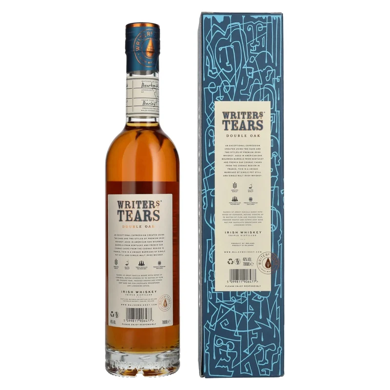Writer's Tears DOUBLE OAK Irish Whiskey 46% Vol. 0,7l in Geschenkbox