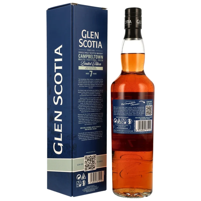 Glen Scotia Campbeltown Malts Festival Edition 2026 7 Jahre
