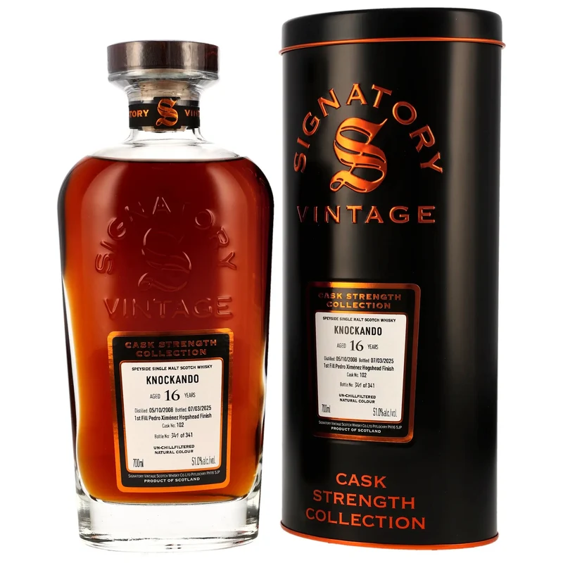 Knockando Cask Strength 16 Jahre 2008/2025