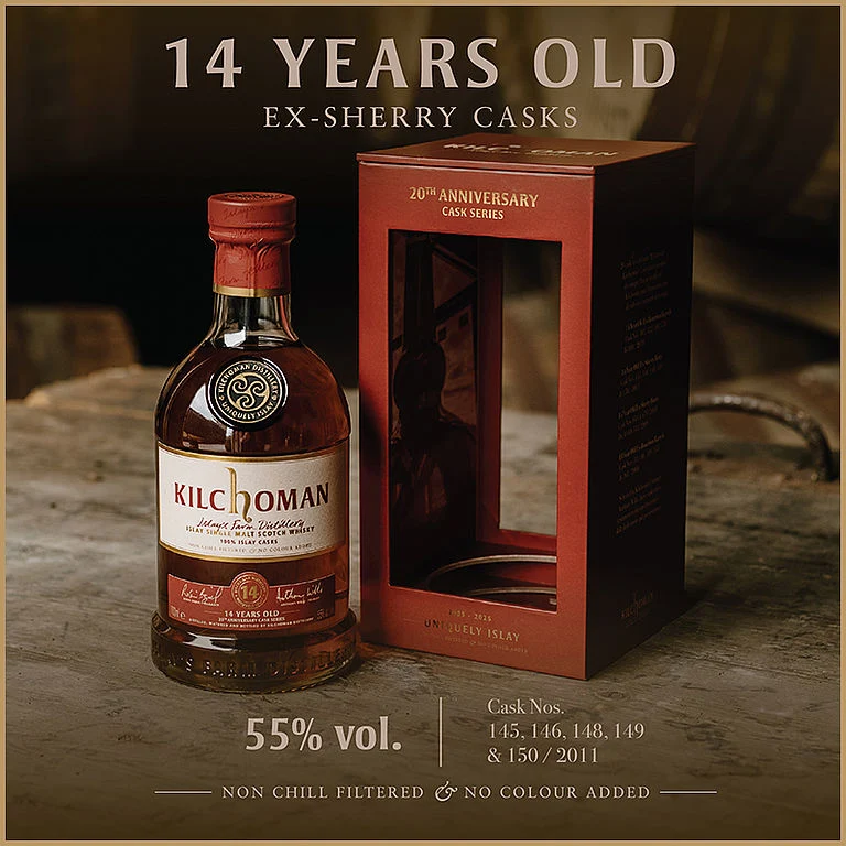 Kilchoman 20th Anniversary Cask Series 100 % Islay Casks 14 Jahre