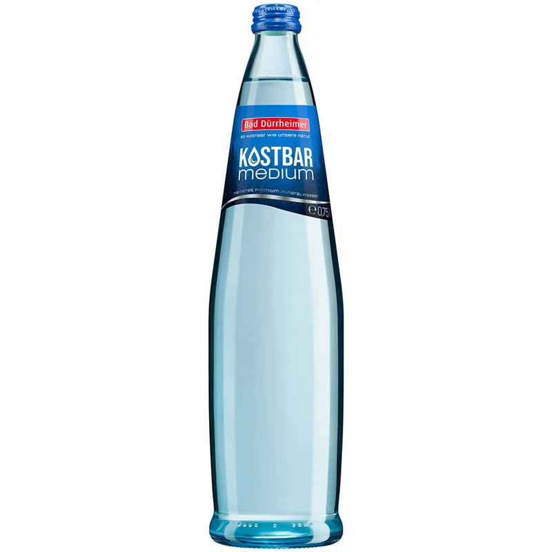Bad Dürrheimer Kostbar Mineralwasser Medium Exklusiv 12x 0,75 Liter (MEHRWEG)