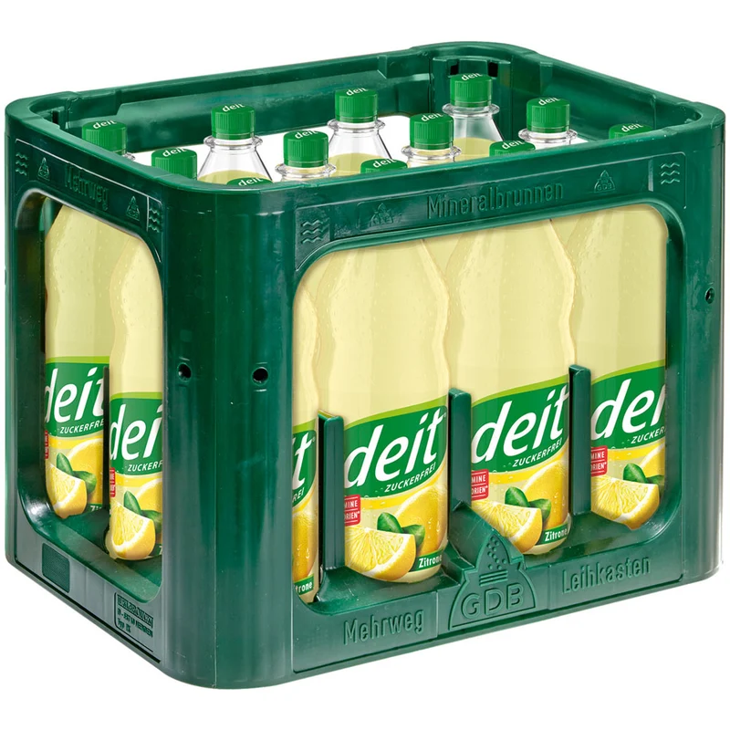 Deit Limonade Zitrone PET 12x 1 Liter (MEHRWEG)