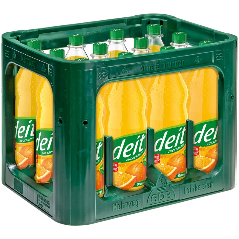 Deit Limonade Orange PET 12x 1 Liter (MEHRWEG)