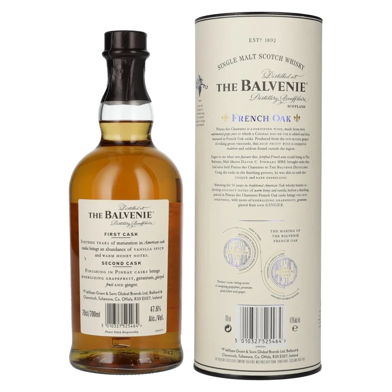 The Balvenie 16 Years Old French Oak 47,6% Vol. 0,7l in Geschenkbox