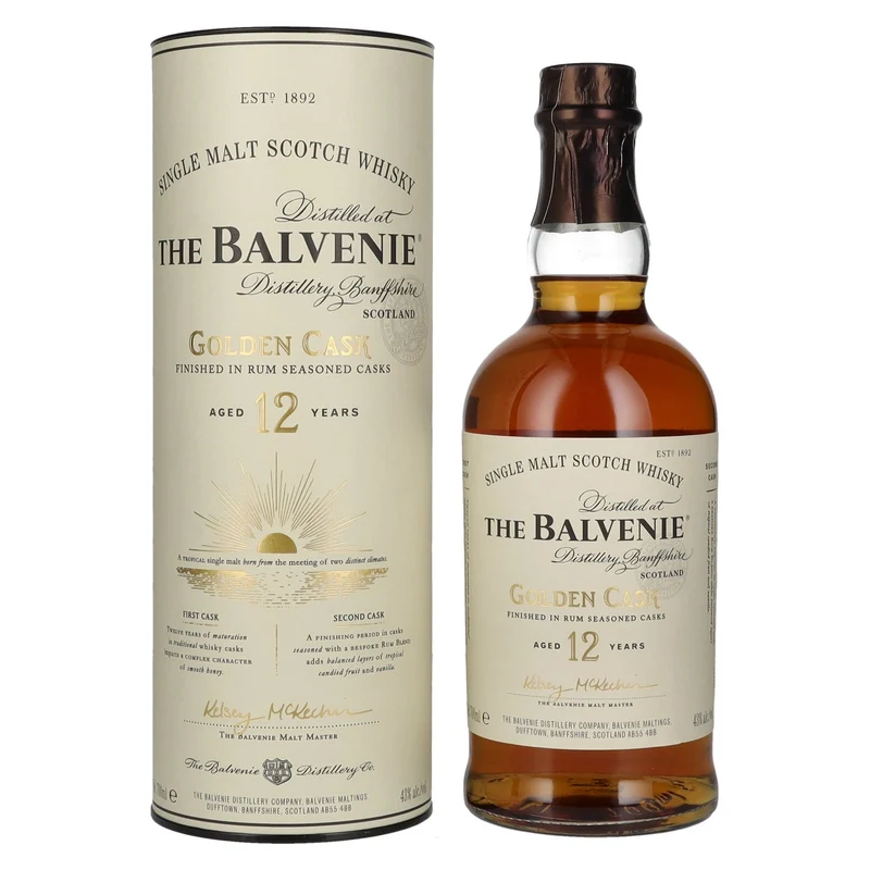 The Balvenie 12 Years Old Golden Cask 43% Vol. 0,7l in Geschenkbox