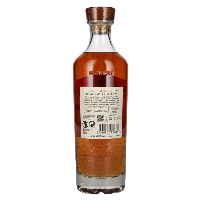 The Irishman THE HARVEST Single Malt Irish Whiskey 40% Vol. 0,7l