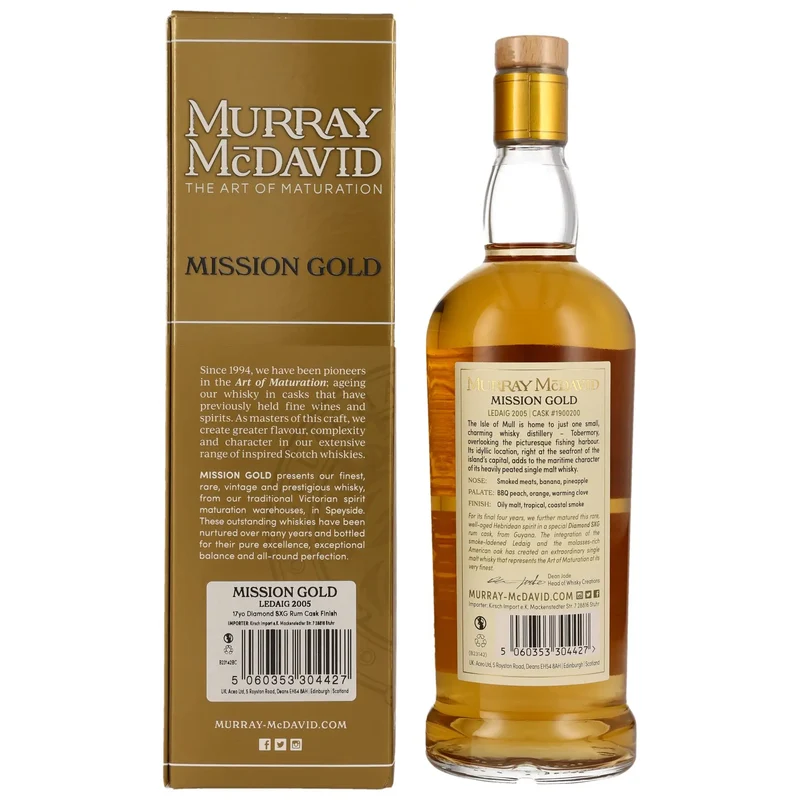 Ledaig Mission Gold Diamond SXG Rum 17 Jahre 2005/2023