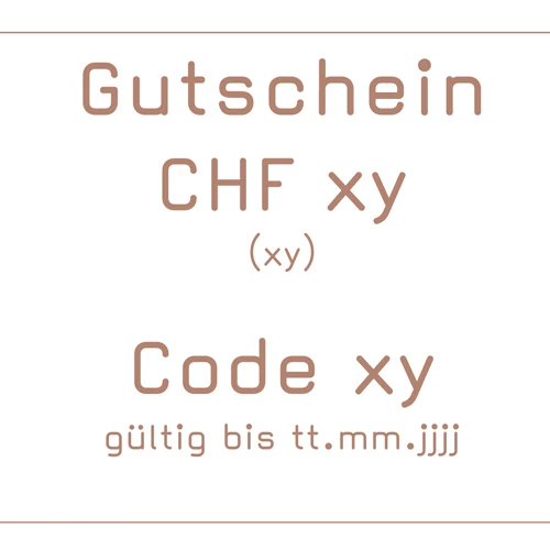 Gutschein Onlineshop CHF 100.00