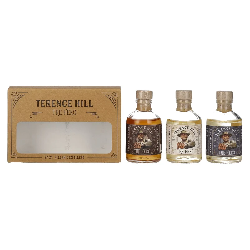 Terence Hill THE HERO Set 38,7% Vol. 3x0,05l in Geschenkbox