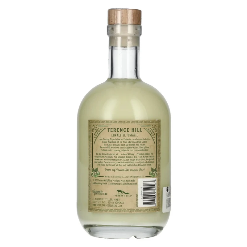 Terence Hill THE HERO EIN KLITZE PISTAZIE Sahne Likör 20% Vol. 0,7l