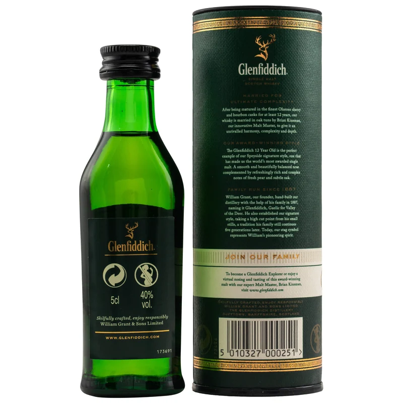 Glenfiddich Our Original Twelve 12 Jahre Miniatur