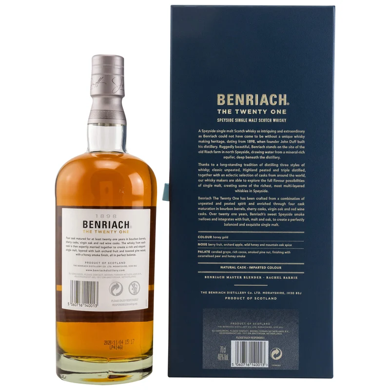 Benriach 21 Jahre The Twenty One Four Cask Matured