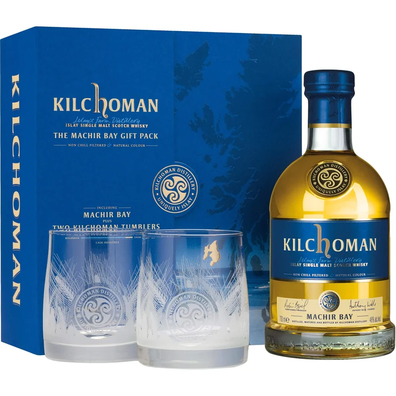 Kilchoman Machir Bay mit zwei Gläsern