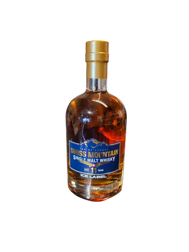 Swiss Mountain Single Malt Ice Label 10 y. o. cask strength