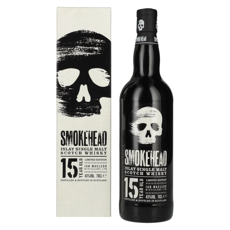 Smokehead 15 Years Old Islay Single Malt Whisky Limited Edition 43% Vol. 0,7l in Geschenkbox