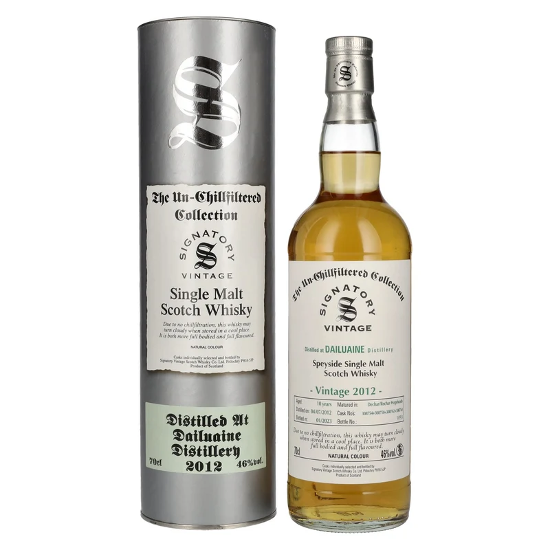 Signatory Vintage DAILUAINE 10 Years Old The Un-Chillfiltered 2012 46% Vol. 0,7l in Geschenkbox