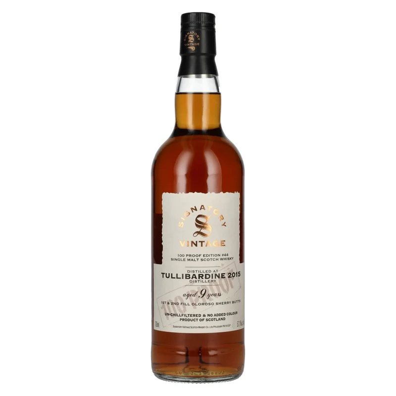 Signatory Vintage 100 Proof Edition TULLIBARDINE 9 Years Old Single Malt #44 2015 57,1% Vol. 0,7l