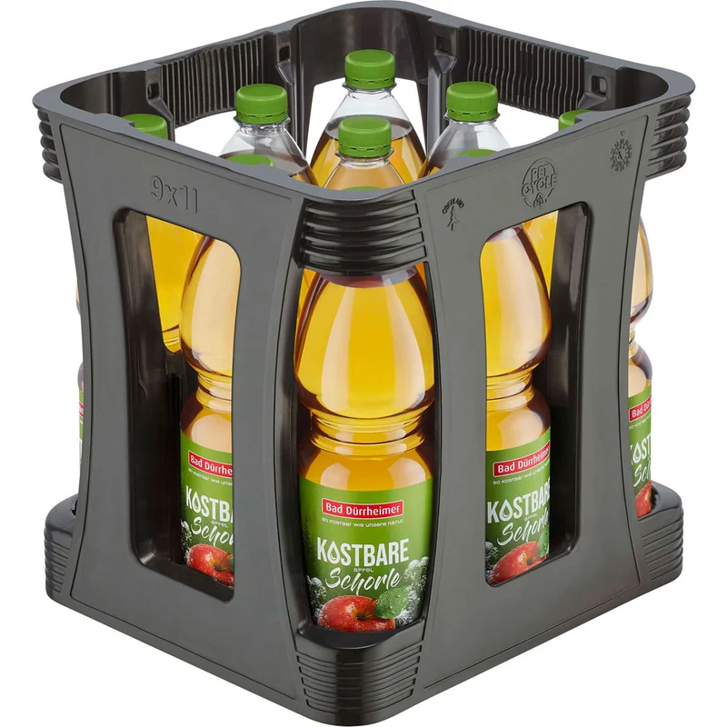 Bad Dürrheimer Kostbare Apfelschorle PET 9x 1 Liter (EINWEG)