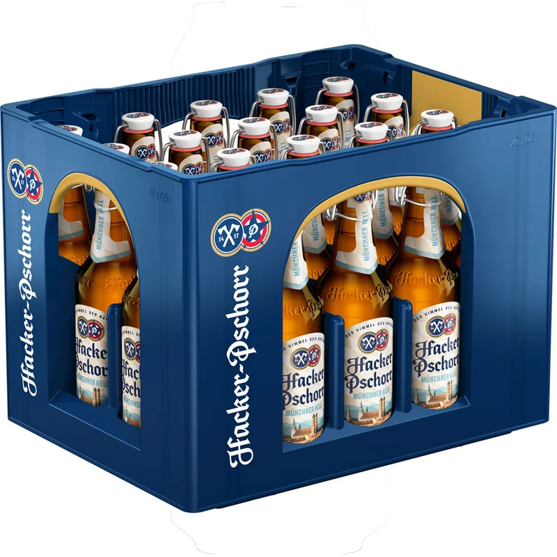 Hacker Pschorr Münchner Hell 20x 0,5 Liter (MEHRWEG)