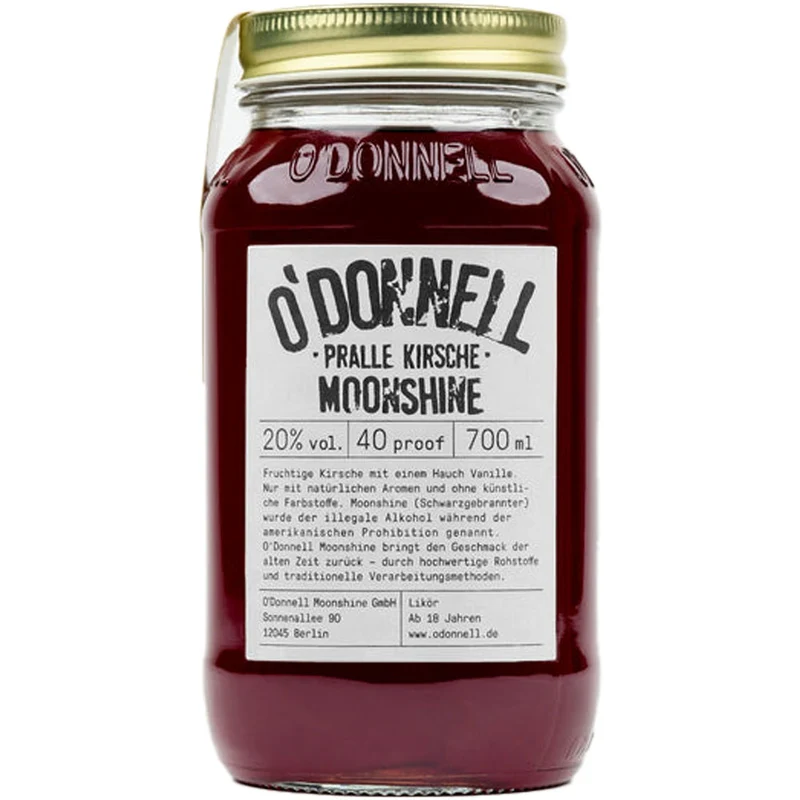 O'Donnell Moonshine Pralle Kirsche 20% 0,7 Liter