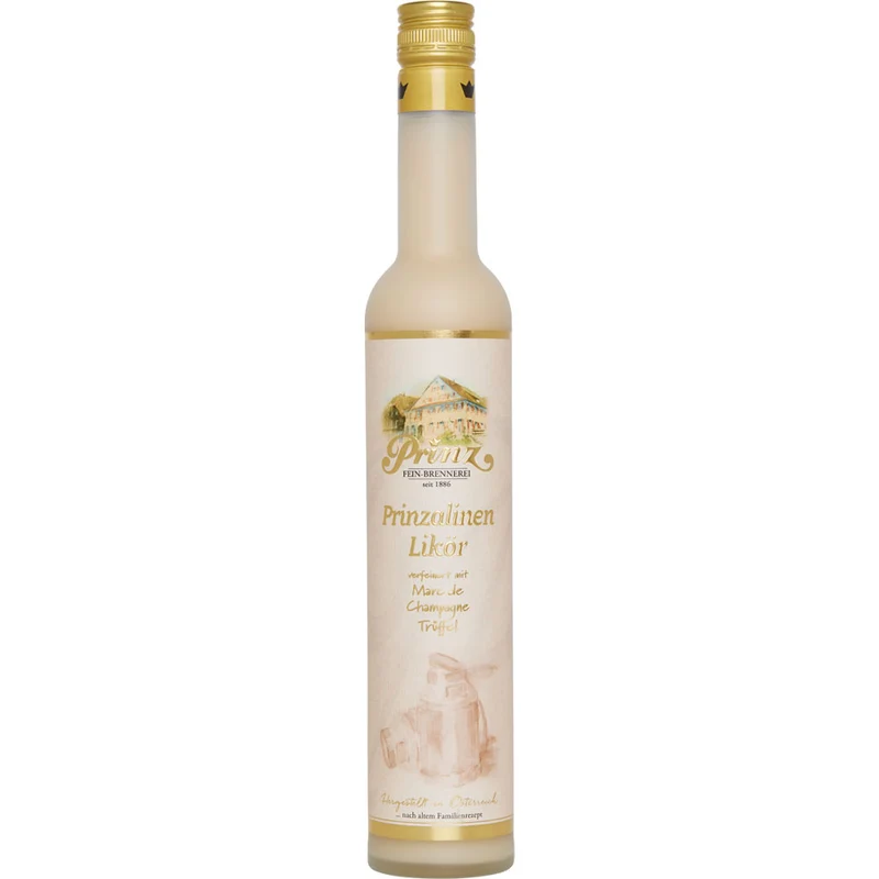 Prinz Prinzalinen Marc de Champagne Trüffel Cream Likör 15% 0,5 Liter