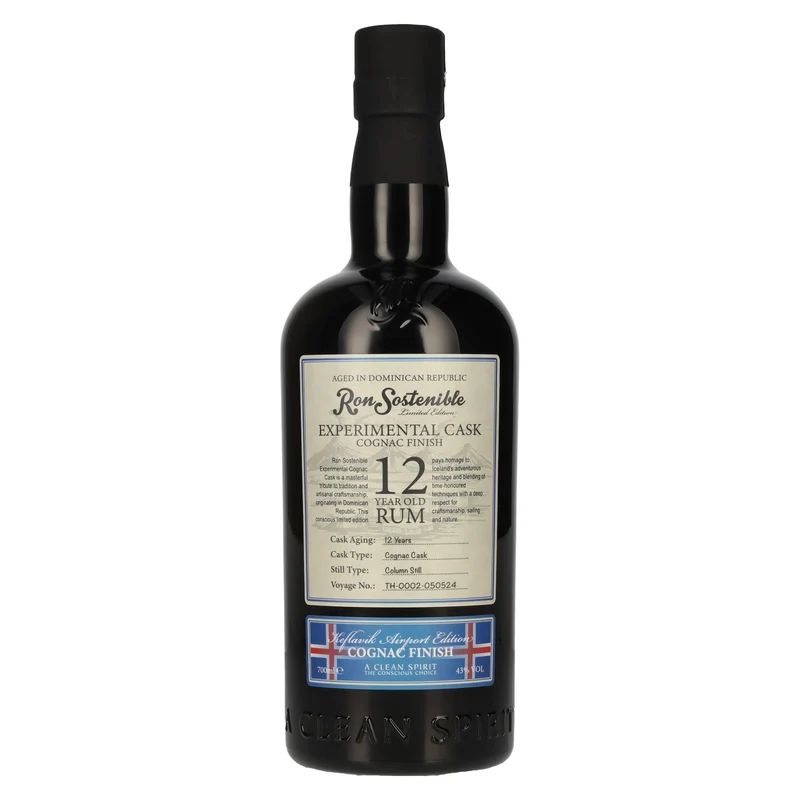 Ron Sostenible 12 Years Old Experimental Cognac Cask 43% Vol. 0,7l