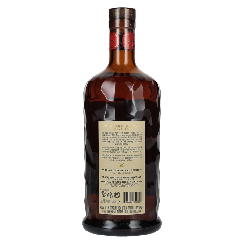 Ron Matusalem 15 Solera Gran Reserva Rum 40% Vol. 0,7l