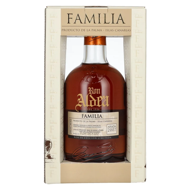 Ron Aldea FAMILIA Edición Limitada Añada 2007 43% Vol. 0,7l in Geschenkbox