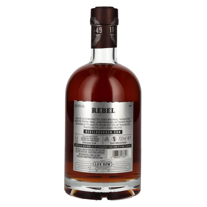 Rebel Kentucky Straight Bourbon Whisky TAWNY PORT Barrel Finish 45% Vol. 0,7l