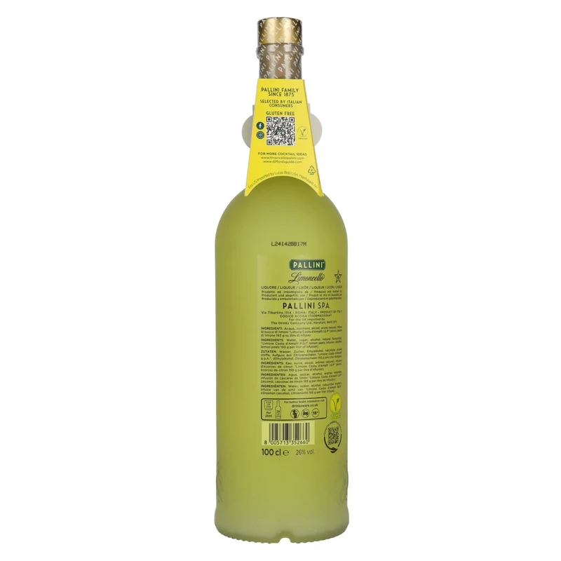 Pallini Limoncello Liqueur 26% Vol. 1l