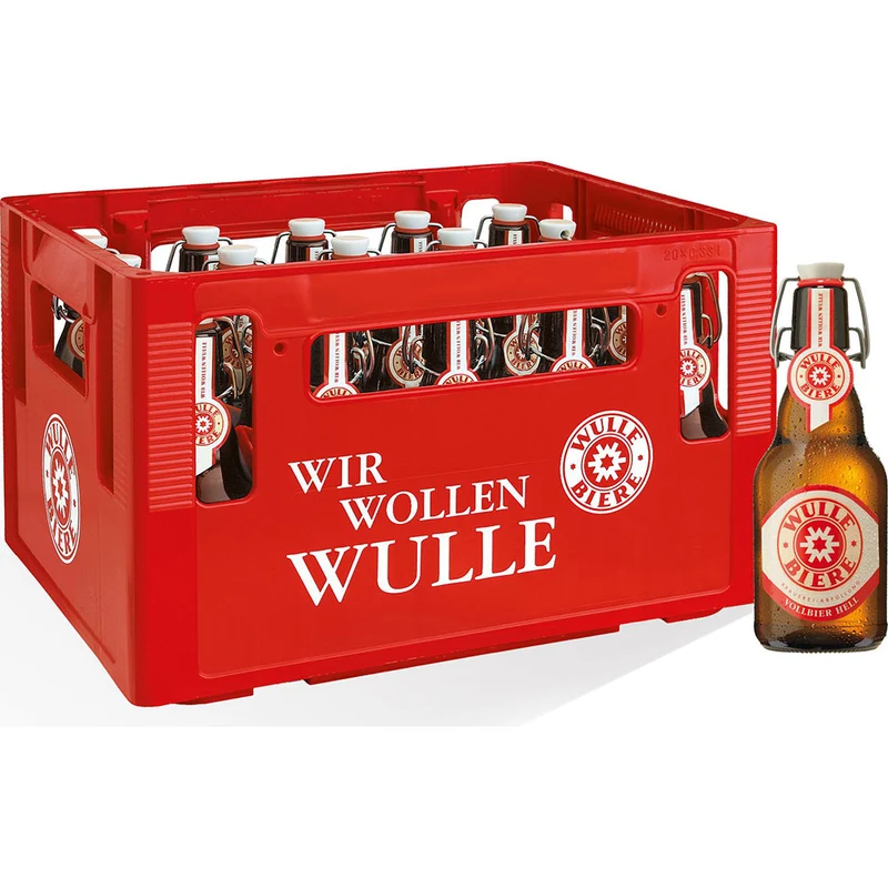 Wulle Vollbier Hell Bügel 20x 0,33 Liter (MEHRWEG)