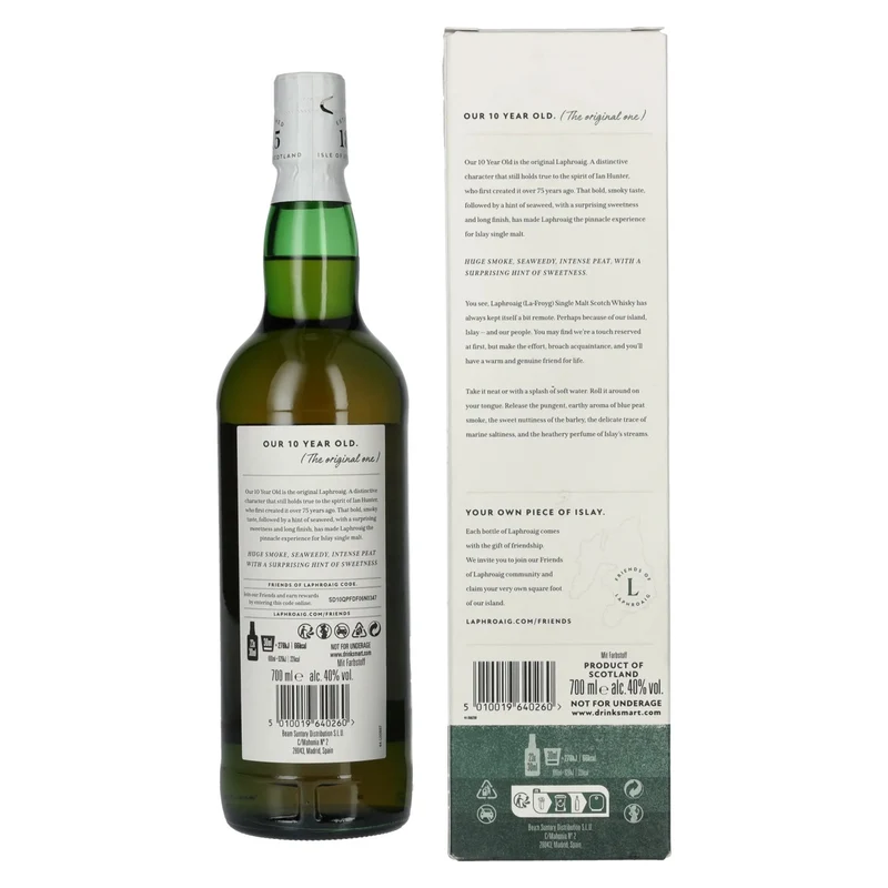 Laphroaig 10 Years Old 40% Vol. 0,7l in Geschenkbox
