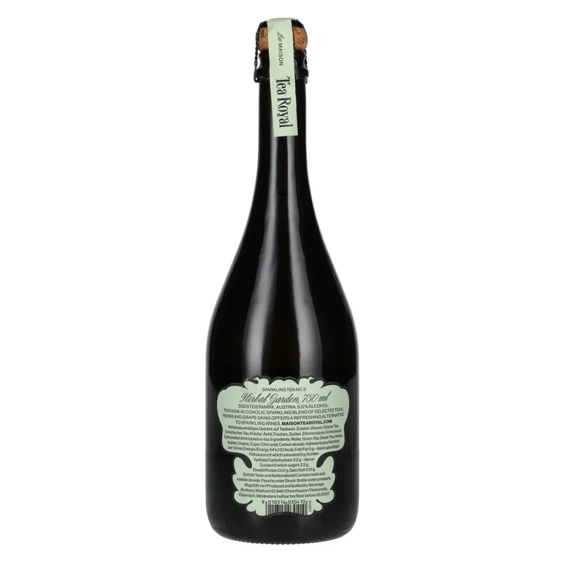 La Maison Tea Royal HERBAL GARDEN Sparkling Tea No. 9 0.0% alcohol 0,75l