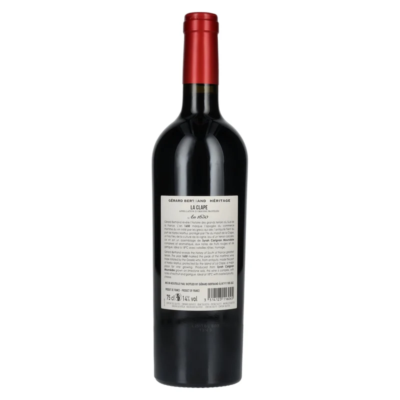 Gérard Bertrand LA CLAPE An1650 2023 14% Vol. 0,75l