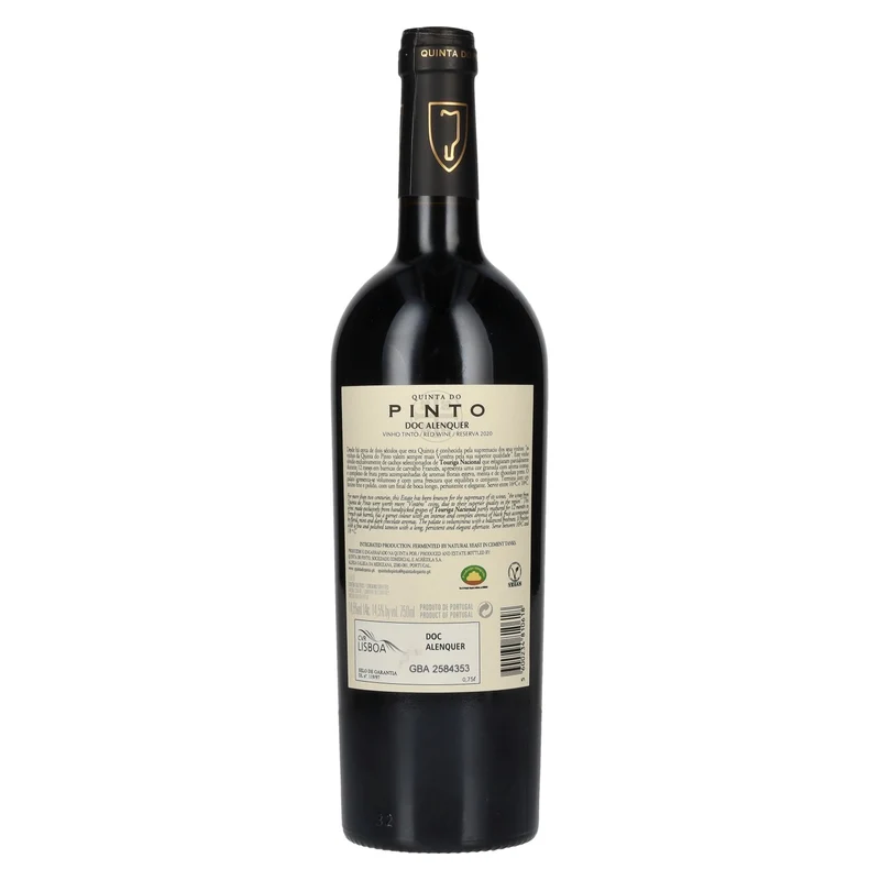 Quinta Do Pinto TOURIGA NACIONAL Reserva DOC Alenquer 2020 14,5% Vol. 0,75l