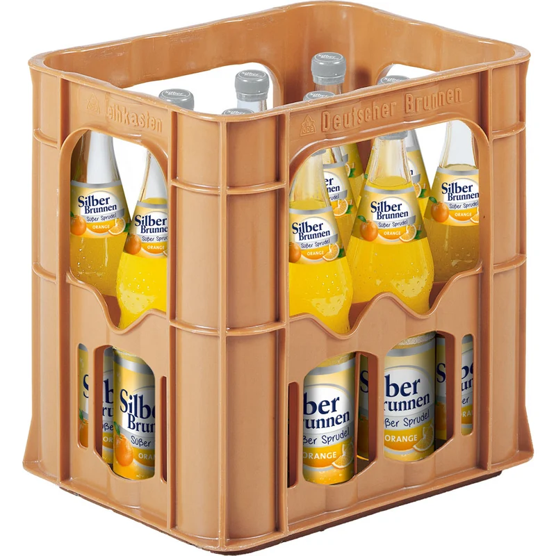 Silberbrunnen Süßer Sprudel Orange 12x 0,7 Liter (MEHRWEG)