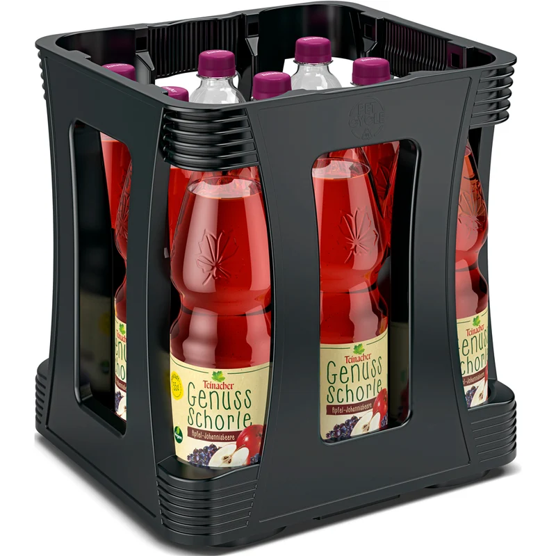 Teinacher Genuss-Schorle Apfel-Johannisbeere PET 9x 1 Liter (EINWEG)