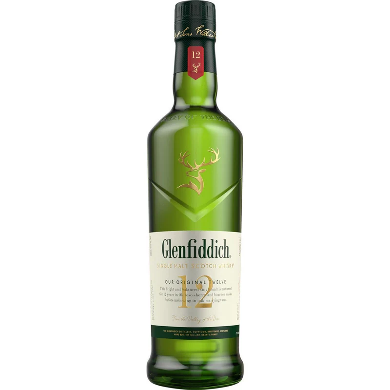 Glenfiddich 12 Jahre Single Malt Scotch Whisky 40% 0,7 Liter