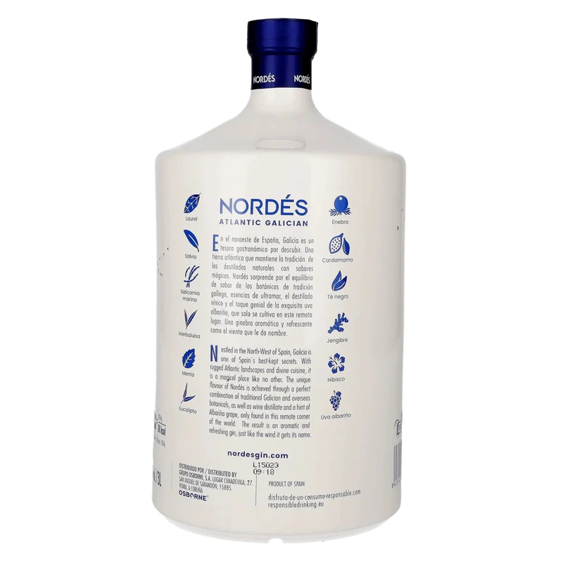 Nordes Atlantic Galician Gin 40% Vol. 3l