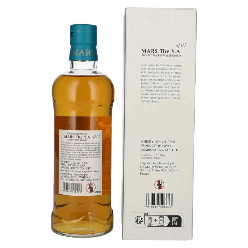Mars The Y.A. Blended Malt Japanese Whisky # 01 52% Vol. 0,7l in Geschenkbox