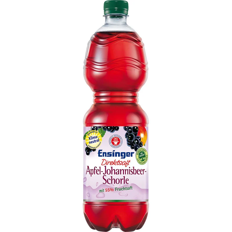 Ensinger Direkt Apfel-Johannisbeerschorl PET 9x 1 Liter (EINWEG)